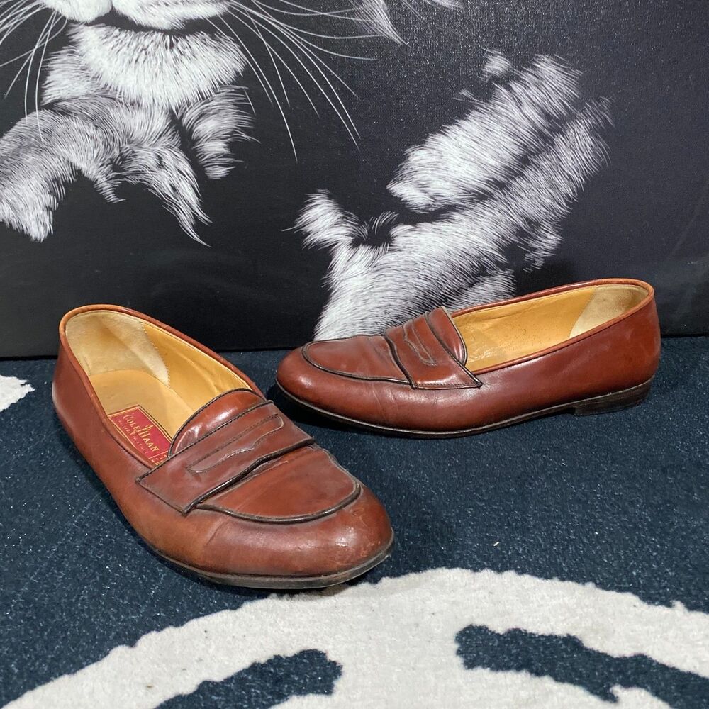 Cole Haan Penny Loafer Men's 8.5 Brown Leather Formal Business Preppy Career